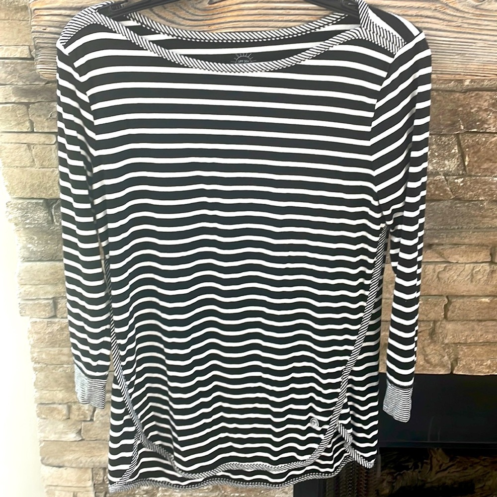 Talbots striped long sleeve top XS